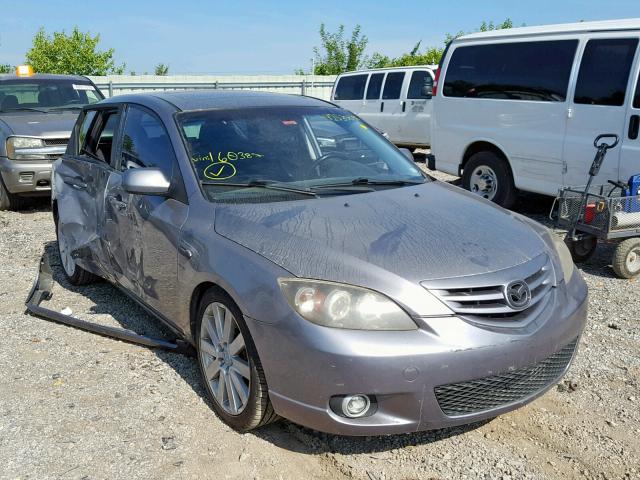 JM1BK343241160387 - 2004 MAZDA 3 HATCHBAC GRAY photo 1