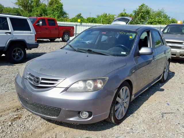 JM1BK343241160387 - 2004 MAZDA 3 HATCHBAC GRAY photo 2