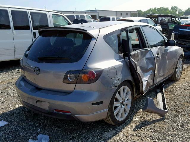 JM1BK343241160387 - 2004 MAZDA 3 HATCHBAC GRAY photo 4