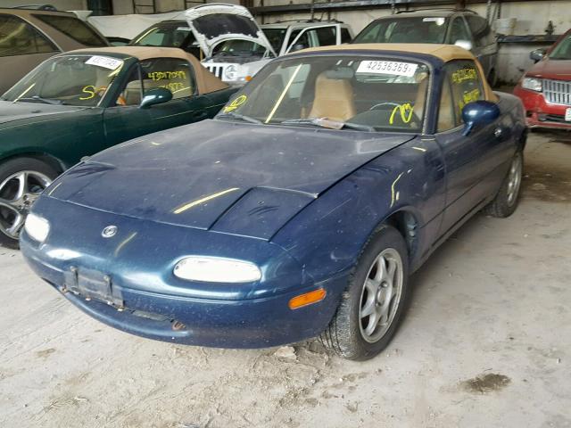 JM1NA3534T0712121 - 1996 MAZDA MX-5 MIATA BLUE photo 2