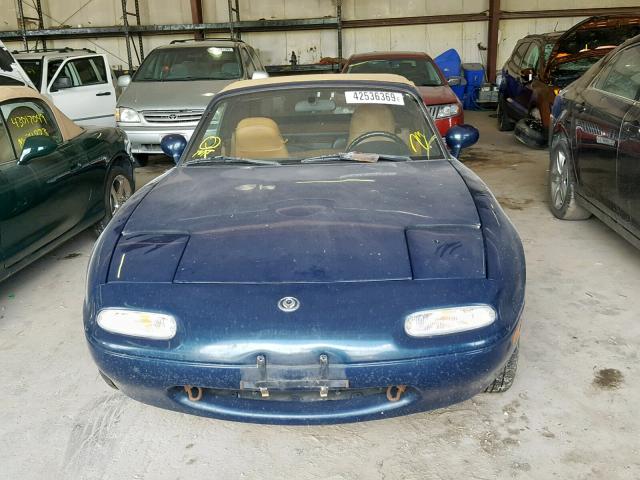 JM1NA3534T0712121 - 1996 MAZDA MX-5 MIATA BLUE photo 9