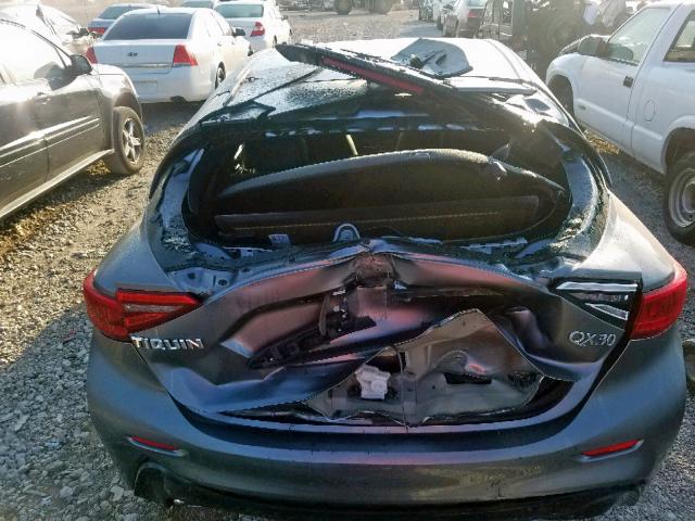 SJKCH5CP3HA036988 - 2017 INFINITI QX30 BASE GRAY photo 9