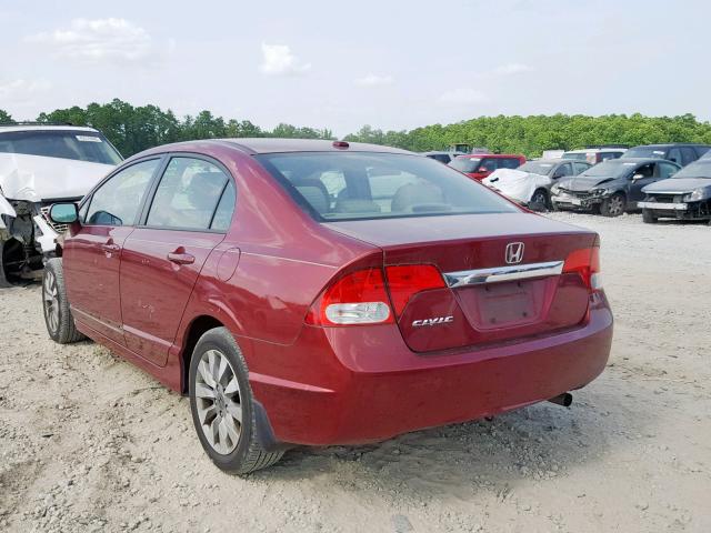 2HGFA1F99BH518644 - 2011 HONDA CIVIC EXL BURGUNDY photo 3