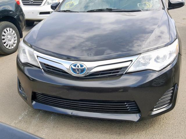 4T1BD1FK0EU135468 - 2014 TOYOTA CAMRY HYBR BLACK photo 9