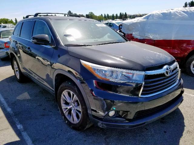 5TDBKRFH9FS093885 - 2015 TOYOTA HIGHLANDER BLACK photo 1