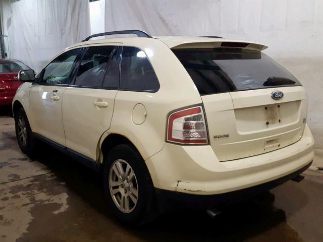 2FMDK48C78BB14083 - 2008 FORD EDGE SEL CREAM photo 3