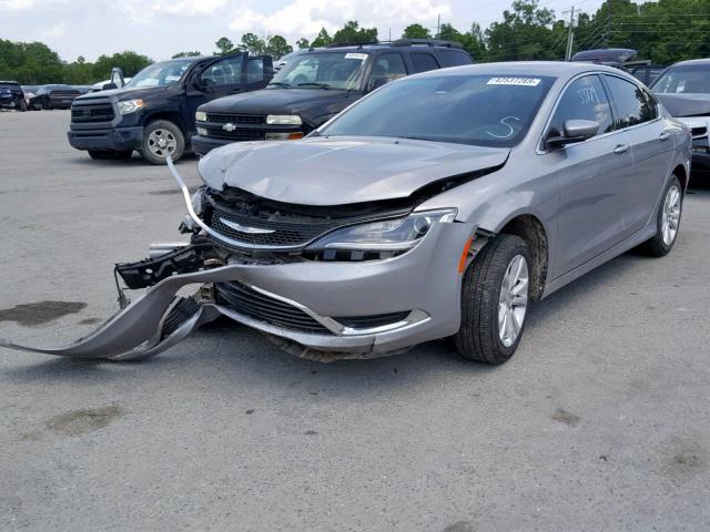 1C3CCCAB2GN120096 - 2016 CHRYSLER 200 LIMITE SILVER photo 2