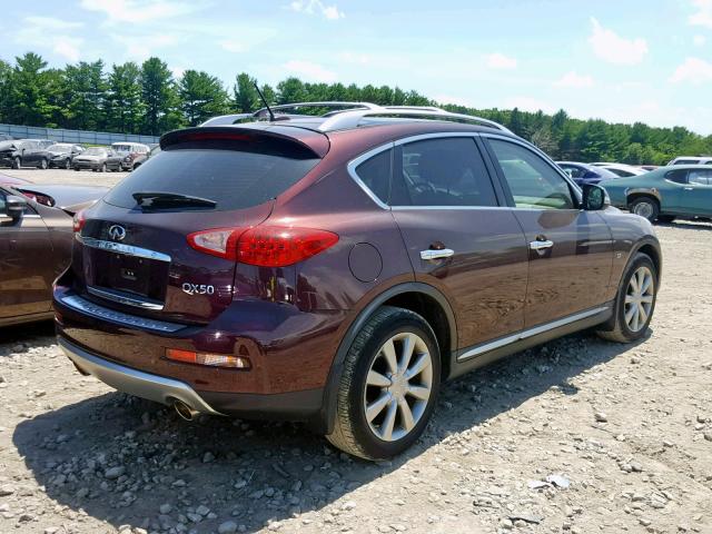 JN1BJ0RRXHM405782 - 2017 INFINITI QX50 BURGUNDY photo 4