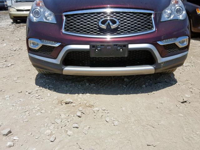 JN1BJ0RRXHM405782 - 2017 INFINITI QX50 BURGUNDY photo 9