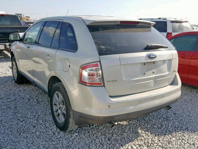 2FMDK38C37BA90664 - 2007 FORD EDGE SEL GRAY photo 3