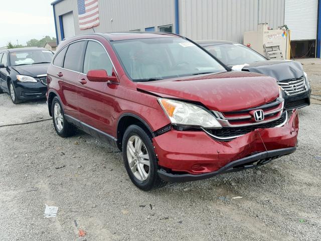 5J6RE4H78AL015938 - 2010 HONDA CR-V EXL BURGUNDY photo 1