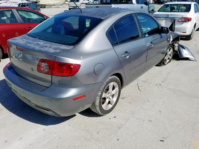 JM1BK12FX51327274 - 2005 MAZDA 3 I GRAY photo 4