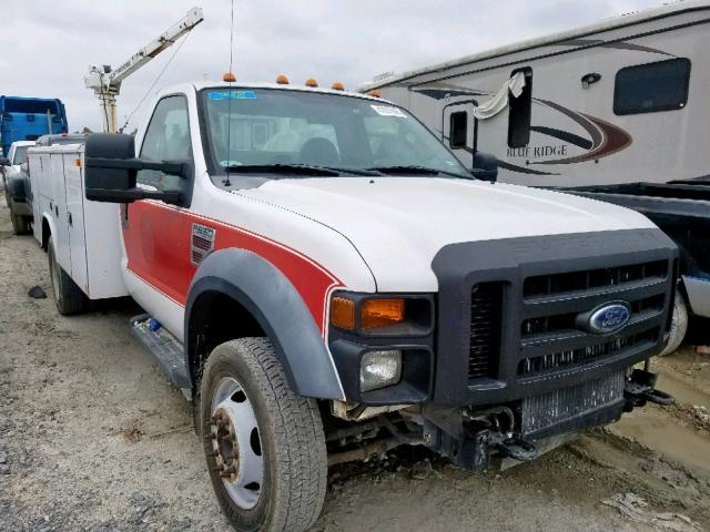 1FDAF56R49EA06868 - 2009 FORD F550 SUPER WHITE photo 1