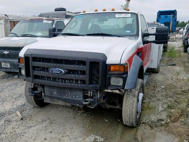 1FDAF56R49EA06868 - 2009 FORD F550 SUPER WHITE photo 2