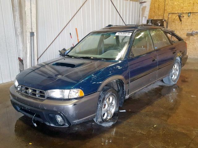 4S3BG685XX7659146 - 1999 SUBARU LEGACY OUT GREEN photo 2