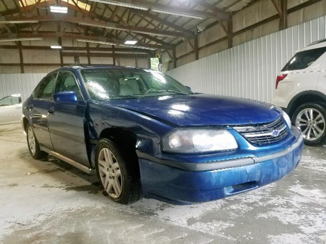 2G1WF52E339295869 - 2003 CHEVROLET IMPALA BLUE photo 1