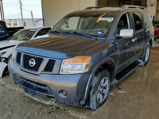 5N1BA0ND1AN610183 - 2010 NISSAN ARMADA SE SILVER photo 2