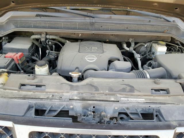 5N1BA0ND1AN610183 - 2010 NISSAN ARMADA SE SILVER photo 7