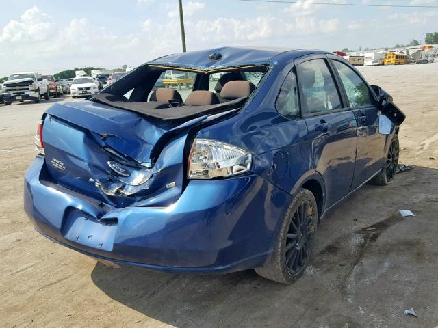 1FAHP36N39W123813 - 2009 FORD FOCUS SES BLUE photo 4