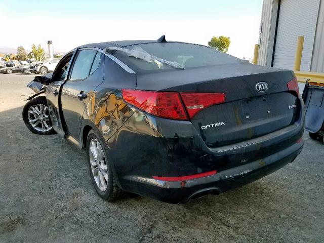 5XXGN4A72DG161358 - 2013 KIA OPTIMA EX BLACK photo 3