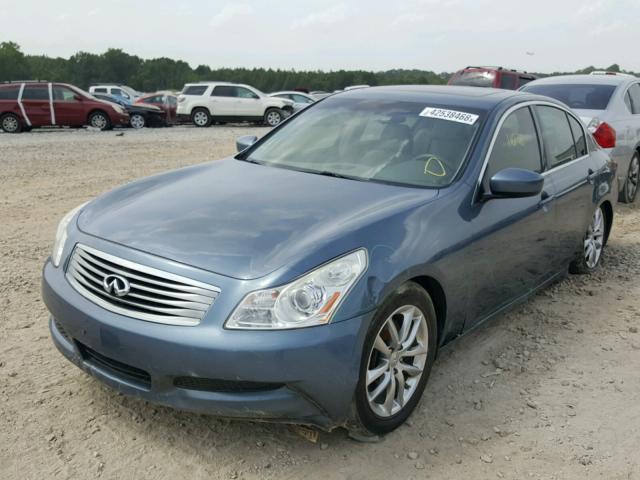 JNKCV61E39M011154 - 2009 INFINITI G37 BASE BLUE photo 2