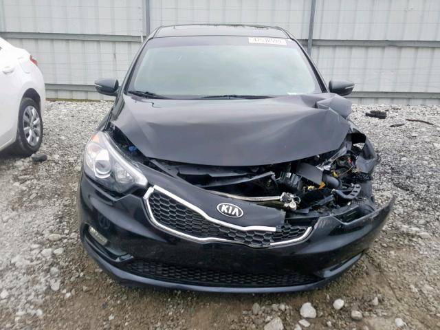 KNAFZ4A8XF5361711 - 2015 KIA FORTE EX BLACK photo 9