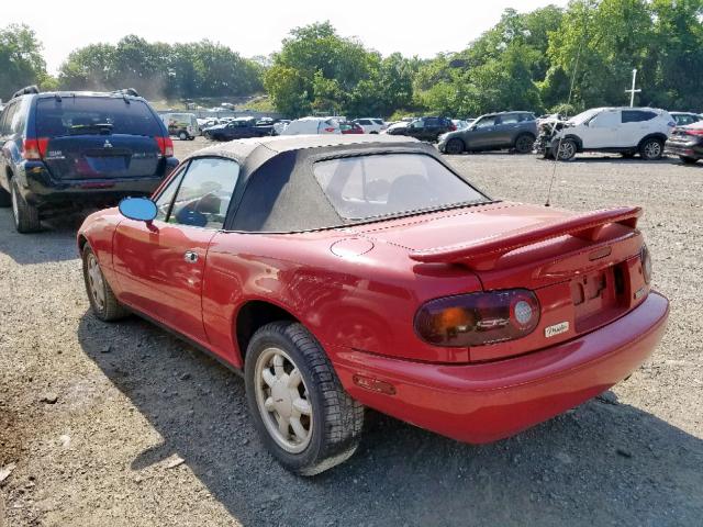 JM1NA3514M1223051 - 1991 MAZDA MX-5 MIATA RED photo 3