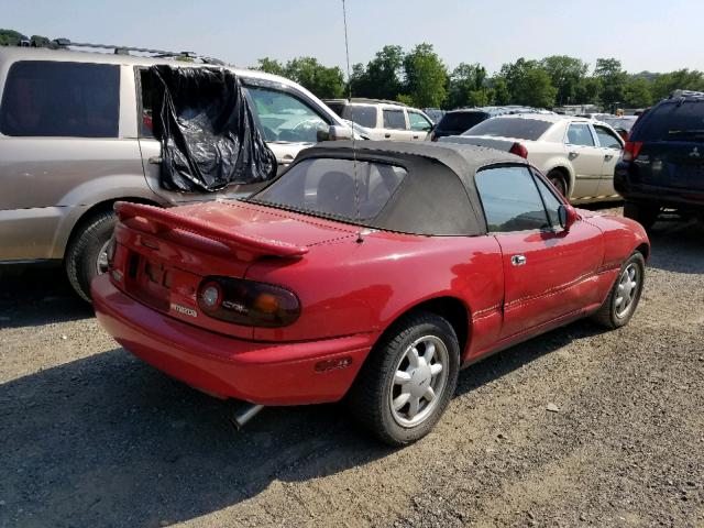 JM1NA3514M1223051 - 1991 MAZDA MX-5 MIATA RED photo 4