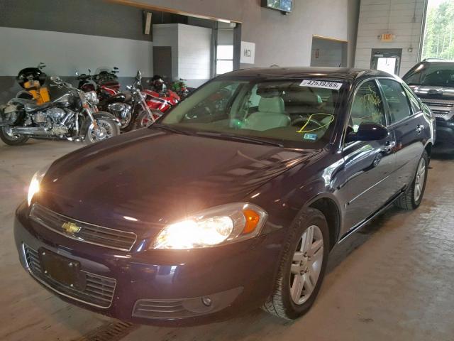 2G1WU58R479278584 - 2007 CHEVROLET IMPALA LTZ BLUE photo 2