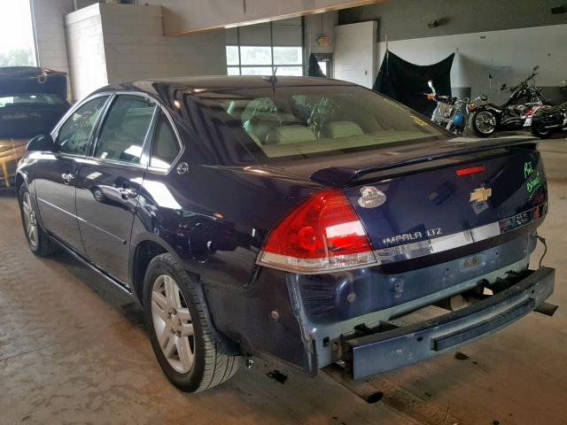 2G1WU58R479278584 - 2007 CHEVROLET IMPALA LTZ BLUE photo 3