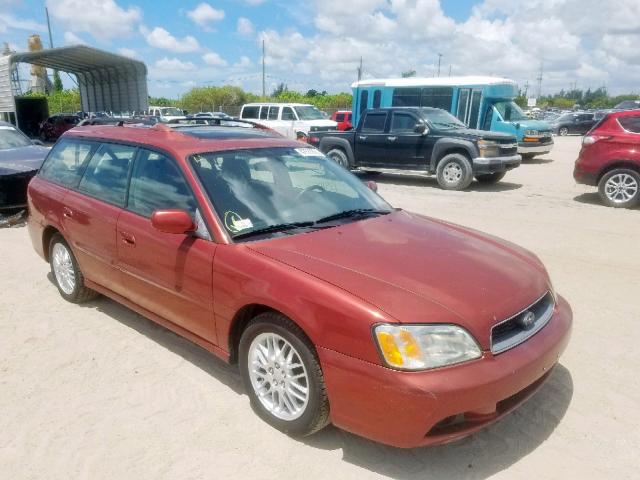 4S3BH635737309052 - 2003 SUBARU LEGACY L MAROON photo 1