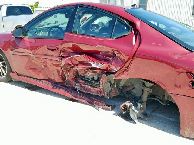 2G2WR544941167787 - 2004 PONTIAC GRAND PRIX MAROON photo 10