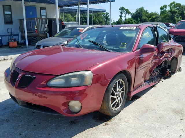 2G2WR544941167787 - 2004 PONTIAC GRAND PRIX MAROON photo 2