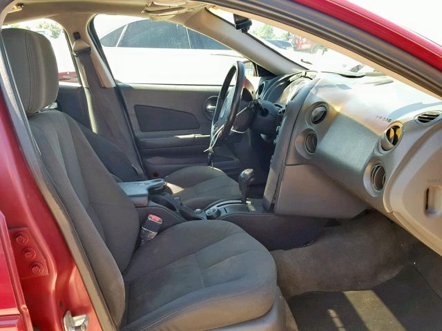 2G2WR544941167787 - 2004 PONTIAC GRAND PRIX MAROON photo 5