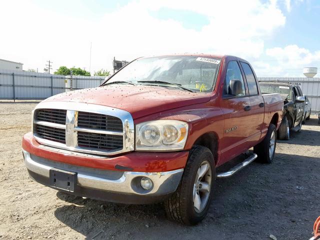 1D7HU18P77S239824 - 2007 DODGE RAM 1500 S RED photo 2