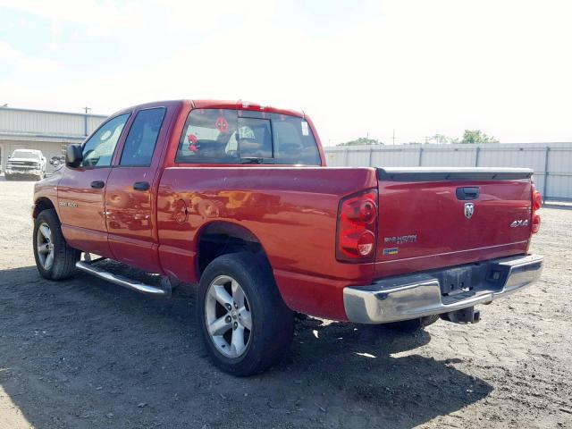 1D7HU18P77S239824 - 2007 DODGE RAM 1500 S RED photo 3