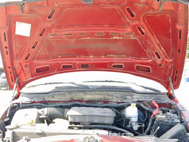 1D7HU18P77S239824 - 2007 DODGE RAM 1500 S RED photo 7