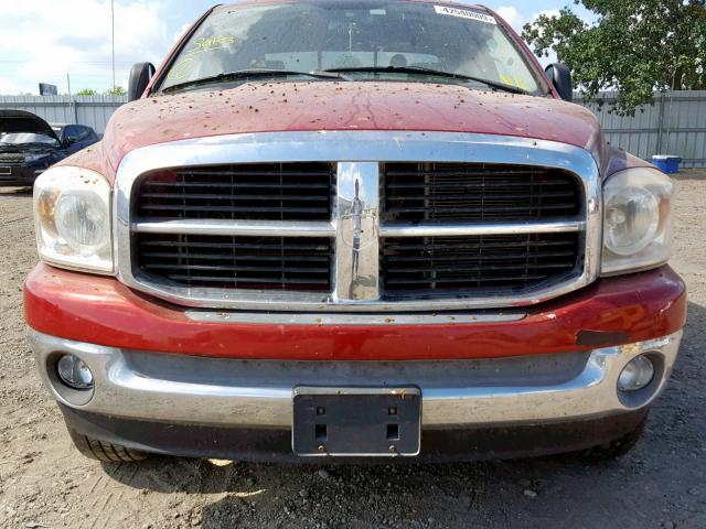 1D7HU18P77S239824 - 2007 DODGE RAM 1500 S RED photo 9