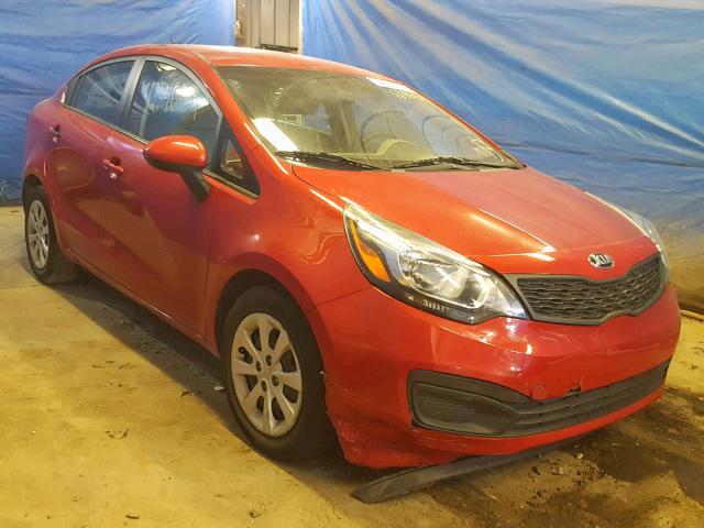 KNADM4A37F6515747 - 2015 KIA RIO LX RED photo 1