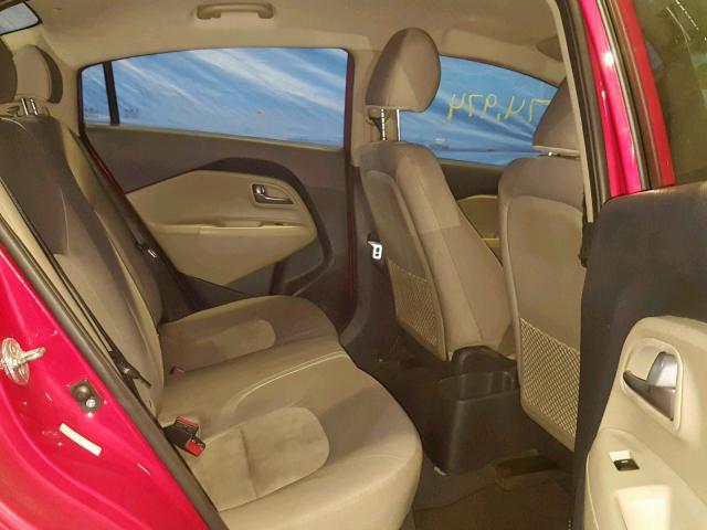 KNADM4A37F6515747 - 2015 KIA RIO LX RED photo 6