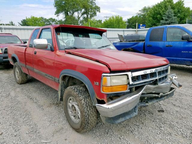 1B7GG23Y5NS673756 - 1992 DODGE DAKOTA RED photo 1