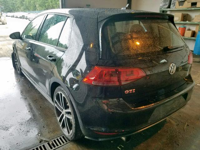 3VW447AU2HM000426 - 2017 VOLKSWAGEN GTI S/SE BLACK photo 3