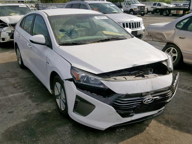 KMHC65LC1JU066285 - 2018 HYUNDAI IONIQ BLUE WHITE photo 1