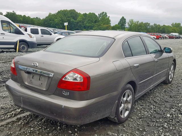 JNKBF01A94M500959 - 2004 INFINITI Q45 GRAY photo 4