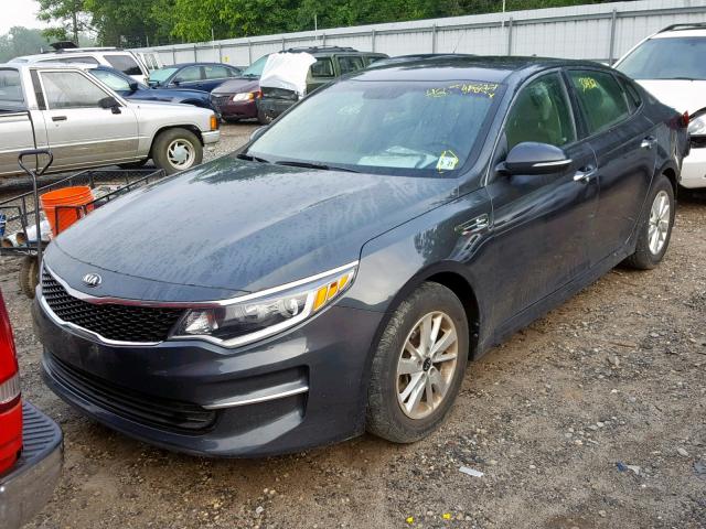 5XXGT4L30GG024312 - 2016 KIA OPTIMA LX GRAY photo 2