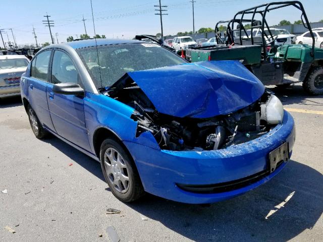1G8AJ52F03Z135621 - 2003 SATURN ION LEVEL BLUE photo 1
