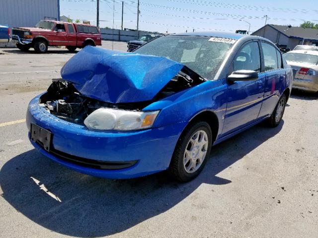 1G8AJ52F03Z135621 - 2003 SATURN ION LEVEL BLUE photo 2