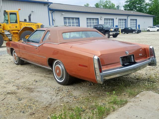 6L47S7Q284299 - 1977 CADILLAC ELDORADO B BROWN photo 3