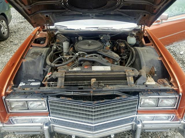 6L47S7Q284299 - 1977 CADILLAC ELDORADO B BROWN photo 7