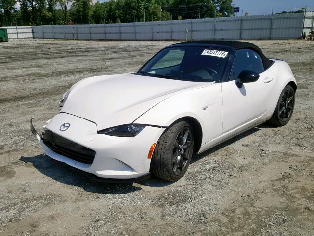 JM1NDAC75G0113946 - 2016 MAZDA MX-5 MIATA WHITE photo 2